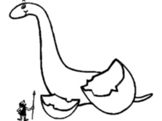 Sticker Custom Preview Image #018940 Animals Cartoons Dinosaur Baby Man