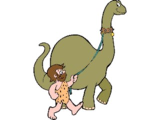 Sticker Custom Preview Image #018954 Animals Cartoons Dinosaur Caveman2