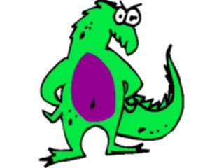 Sticker Custom Preview Image #018958 Animals Cartoons Dinosaur Confused