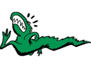 Sticker Custom Preview Image #018974 Animals Cartoons Dinosaur Running2