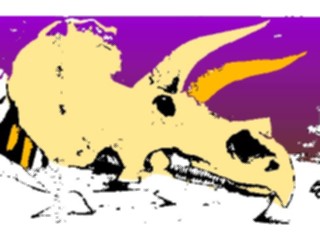 Sticker Custom Preview Image #018978 Animals Cartoons Dinosaur Skull01