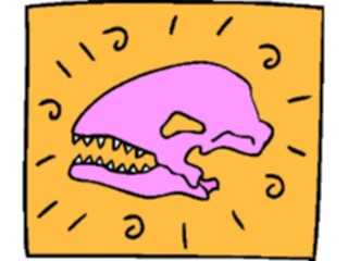 Sticker Custom Preview Image #018981 Animals Cartoons Dinosaur Skull04