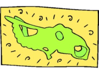 Sticker Custom Preview Image #018984 Animals Cartoons Dinosaur Skull07