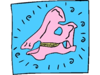 Sticker Custom Preview Image #018993 Animals Cartoons Dinosaur Skull16