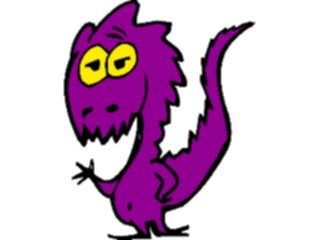 Sticker Custom Preview Image #019000 Animals Cartoons Dinosaur Waving