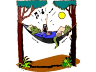 Sticker Custom Preview Image #019005 Animals Cartoons Dinosaurwith Radio