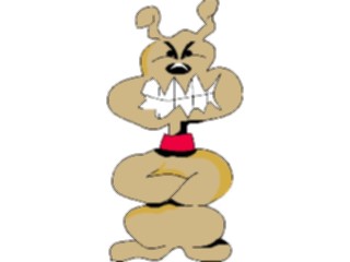 Sticker Custom Preview Image #019075 Animals Cartoons Dog Angry1