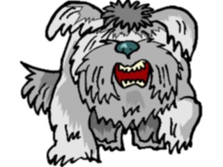 Sticker Custom Preview Image #019079 Animals Cartoons Dog Angry5