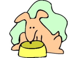 Sticker Custom Preview Image #019106 Animals Cartoons Dog Bowl05