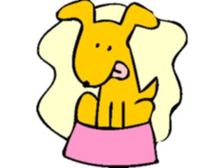 Sticker Custom Preview Image #019107 Animals Cartoons Dog Bowl06
