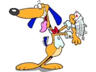 Sticker Custom Preview Image #019116 Animals Cartoons Dog Card Tricks