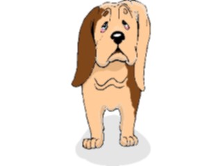 Sticker Custom Preview Image #019140 Animals Cartoons Dog Depressed