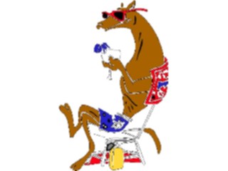 Sticker Custom Preview Image #019151 Animals Cartoons Dog Drinking3