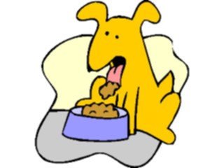 Sticker Custom Preview Image #019161 Animals Cartoons Dog Eating1