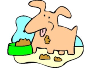 Sticker Custom Preview Image #019162 Animals Cartoons Dog Eating2
