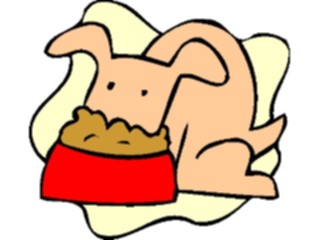 Sticker Custom Preview Image #019163 Animals Cartoons Dog Eating3