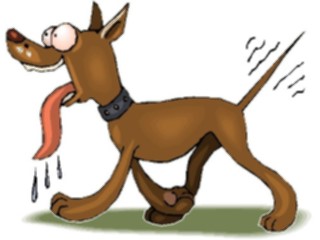 Sticker Custom Preview Image #019173 Animals Cartoons Dog Excited3