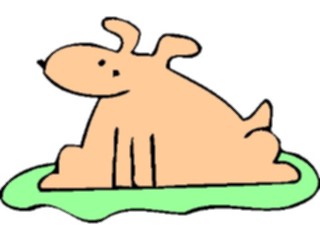 Sticker Custom Preview Image #019182 Animals Cartoons Dog Fat