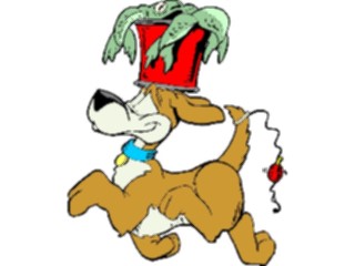 Sticker Custom Preview Image #019191 Animals Cartoons Dog Fishing1