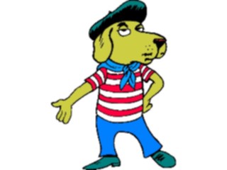 Sticker Custom Preview Image #019209 Animals Cartoons Dog French1