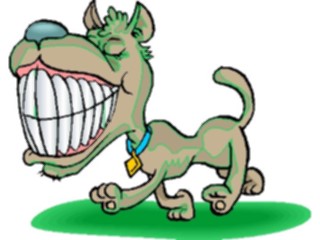 Sticker Custom Preview Image #019217 Animals Cartoons Dog Grinning2