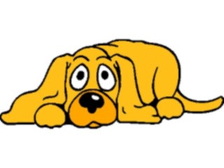 Sticker Custom Preview Image #019220 Animals Cartoons Dog Guilty