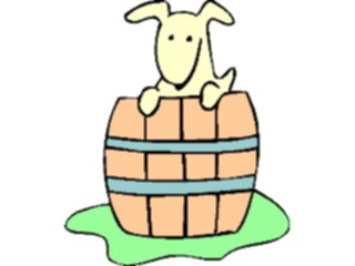 Sticker Custom Preview Image #019245 Animals Cartoons Dogin Barrel
