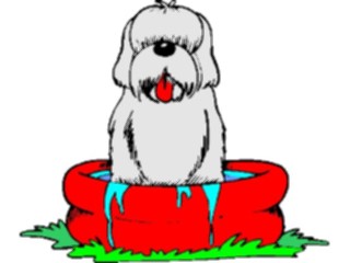 Sticker Custom Preview Image #019262 Animals Cartoons Dogin Pool