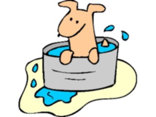 Sticker Custom Preview Image #019269 Animals Cartoons Dogin Water
