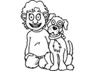 Sticker Custom Preview Image #019271 Animals Cartoons Dog Kid01