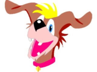 Sticker Custom Preview Image #019291 Animals Cartoons Dog Laughing