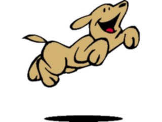 Sticker Custom Preview Image #019295 Animals Cartoons Dog Leaping1