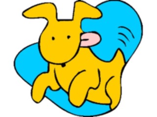 Sticker Custom Preview Image #019296 Animals Cartoons Dog Leaping2