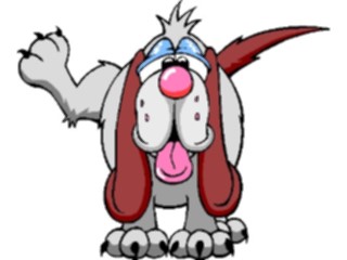 Sticker Custom Preview Image #019299 Animals Cartoons Dog Lifting Leg