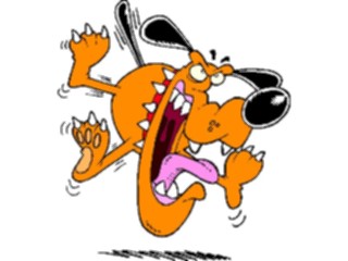 Sticker Custom Preview Image #019302 Animals Cartoons Dog Mad