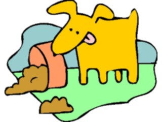 Sticker Custom Preview Image #019310 Animals Cartoons Dog Mess2