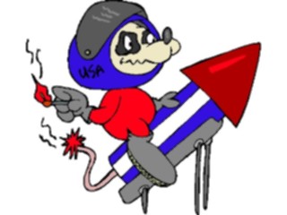 Sticker Custom Preview Image #019328 Animals Cartoons Dogon Rocket