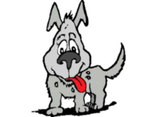 Sticker Custom Preview Image #019333 Animals Cartoons Dog Panting1