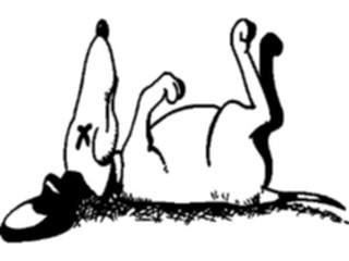 Sticker Custom Preview Image #019342 Animals Cartoons Dog Play Dead