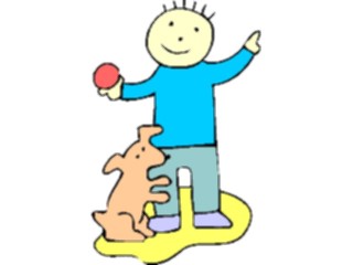 Sticker Custom Preview Image #019346 Animals Cartoons Dog Playing3