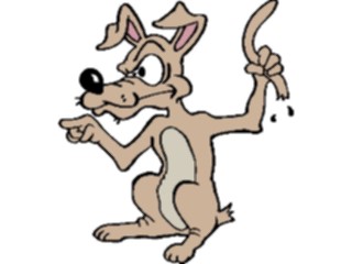 Sticker Custom Preview Image #019354 Animals Cartoons Dog Pointing