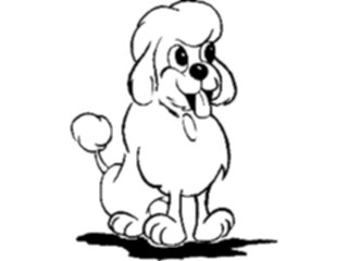 Sticker Custom Preview Image #019357 Animals Cartoons Dog Poodle3