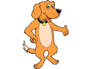 Sticker Custom Preview Image #019360 Animals Cartoons Dog Presenting