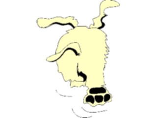 Sticker Custom Preview Image #019366 Animals Cartoons Dog Rear1