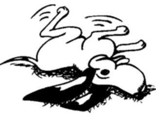 Sticker Custom Preview Image #019370 Animals Cartoons Dog Roll Over