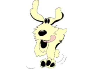 Sticker Custom Preview Image #019373 Animals Cartoons Dog Running3