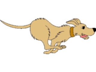 Sticker Custom Preview Image #019374 Animals Cartoons Dog Running4