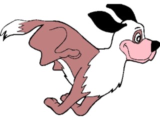 Sticker Custom Preview Image #019375 Animals Cartoons Dog Running5
