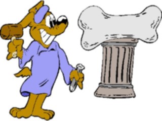 Sticker Custom Preview Image #019397 Animals Cartoons Dog Sculptor