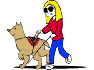 Sticker Custom Preview Image #019398 Animals Cartoons Dog Seeing Eye